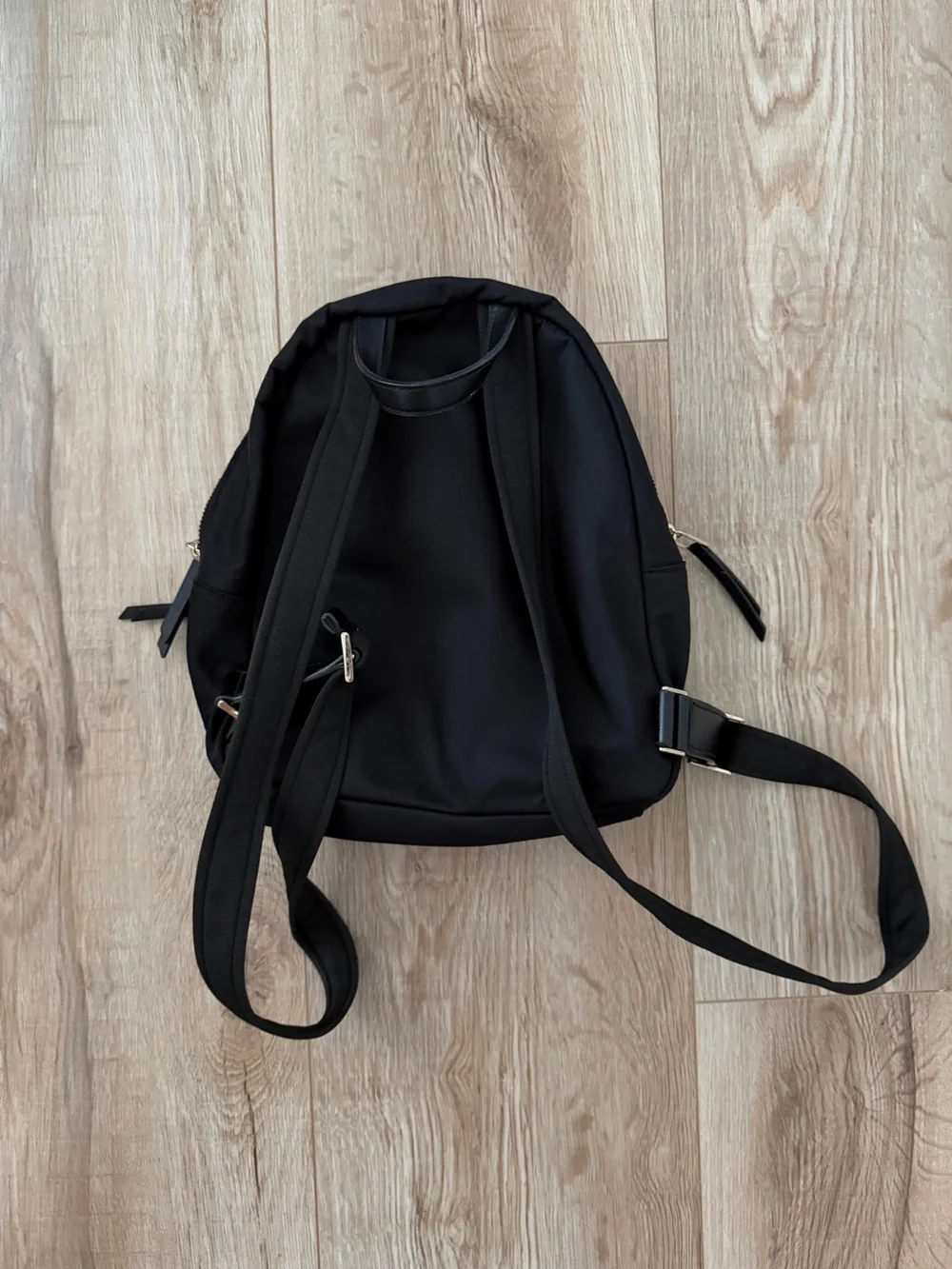 kate spade Black Nylon Mini Backpack with Gold Hardware